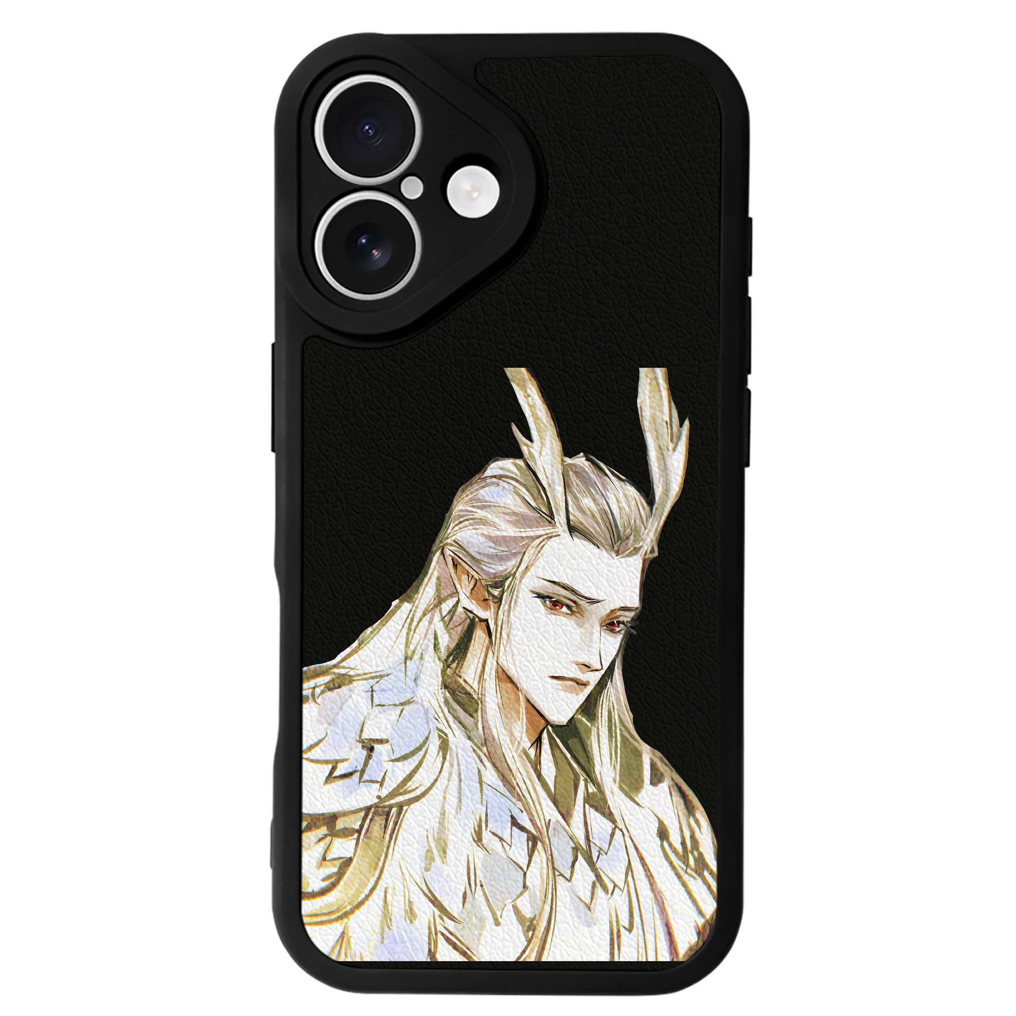 （画像用） Ne Zha 2 ナタ 魔童の大暴れ 【iPhone 16シリーズ対応】シリコンスマホケース（レザー調） 材質：シリコン